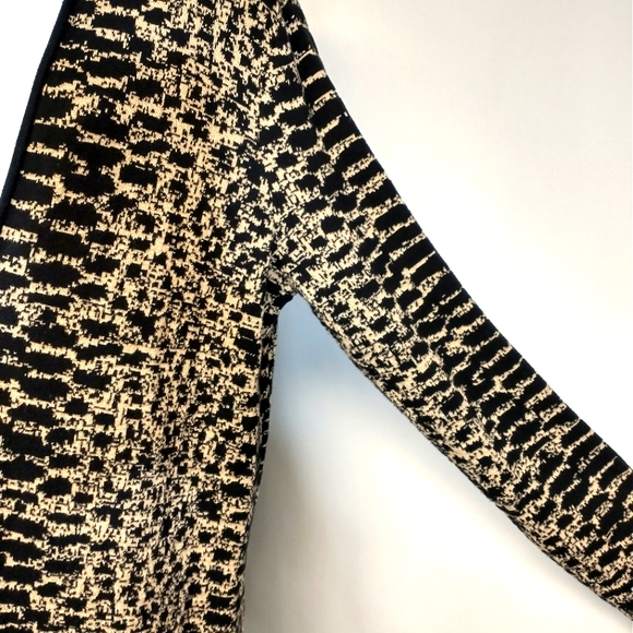 Rafaella Leopard Open Front Cardigan Sweater Duster Size PL - Picture 6 of 8